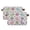 Colorful Easter Bunnies and Eggs, variant on 2-Pack Square Closet Organizers with Handles Open Basket Bins Watercolor Easter Bunny Storage Basket for Home Office