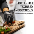 thumbnail image 6 of 100pcs Nitrile 5MIL Black Disposable Gloves-Latex Free, Non Rubber Gloves For Outdoor Cleaning, Cooking, Food Prepping, Professional Protective Gloves, 6 of 8