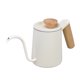 thumbnail image 5 of Cafetera de goteo con mango de acero inoxidable, boquilla de cuello de cisne largo, tetera de goteo, cafetera, tetera, color blanco mate, 350 ml, 5 of 14