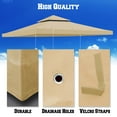 thumbnail image 4 of Sunny Replacement Canopy Top Cover for 10'X10' Gazebo Polyester Double Tiers for Outdoor Garden Patio Pavilion Sunshade, 4 of 10