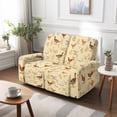 thumbnail image 7 of TSOVTHRID Chicken Duck Floral Print Loveseat Recliner Cover 6 Pieces Reclining Loveseat Slipcover, Yellow Stretch Recliner Sofa Cover, Furniture Protector for 2 Seat Sofa, 7 of 7