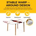 thumbnail image 4 of Red Valentines Day Table Cloths for 3 Foot Rectangle Tables, Red Love Heart Tree Patio Waterproof Elastic Fitted Tablecloths, Washable Rectangular Table Cover for Camping, 4 of 8