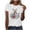 A33 White, variant on Short Sleeve T-Shirts Women Leopard Print Easter Bunny Floral Graphic Cotton tops Soft Breathable Relaxed Fit Casual Summer Tees XXL