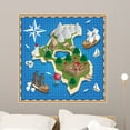thumbnail image 1 of Isometric Island Pirate Map Wall Mural Wallmonkeys Peel and Stick Decals for Boys (36 in H x 36 in W) WM502805, 1 of 4