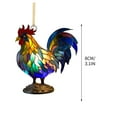 thumbnail image 3 of Stained Church Glass Style Animal Acrylic Pendant Hanging Decoration, Holiday Ambience Decoration Christmas Tree Car Rearview Mirror Decoration, 3 of 6