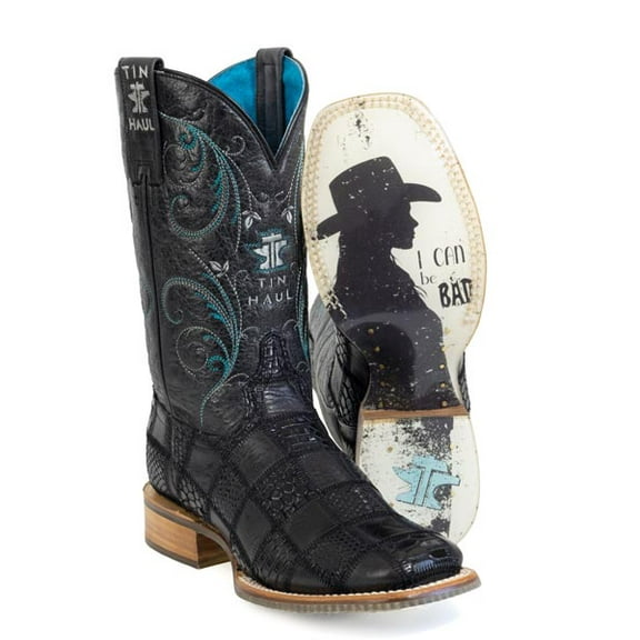 Women's Tin Haul Checker'd Boots With Good & Bad Sole Handmade