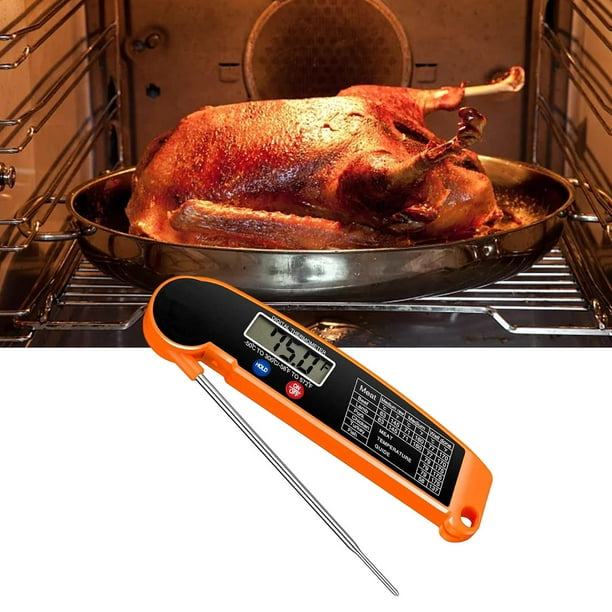 Food Thermometer Stainless Steel Probe Meat Thermometers for BBQ Yogurt