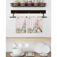 thumbnail image 3 of Pink Easter Bunny Kitchen Dish Towels for Drying Dishes Set of 3, Spring Easter Eggs Floral Buffalo Plaid Waffle Weave Microfiber Hand Tea Bathroom Towels Quick Dry & Absorbent Towel 15.7x23.6, 3 of 7