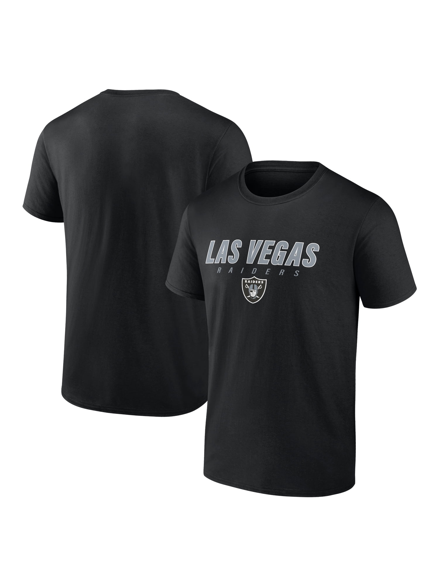 NFL Las Vegas Raiders Men's Cotton Black Short Sleeve T-Shirt