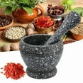 thumbnail image 2 of Resin Setmortar and Pestle Garlic Herb Spice Mixing Grinding Crusher Bowl Restaurant Kitchen Tools, 2 of 9
