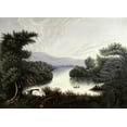 thumbnail image 2 of Chambers, Thomas 14x11 Gold Ornate Wood Framed with Double Matting Museum Art Print Titled - Summer Lake, 2 of 4