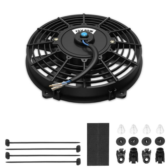 Universal 8 inch Slim Fan Push/Pull Electric Radiator Cooling Engine Kit Truck