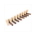 thumbnail image 4 of Wood Hanger w/ Flip-Down hookss Wall Mounted Clothes Rack Coat Hanger, 4 of 5