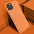 thumbnail image 2 of TORUBIA For iPhone 11 Pro 5.8 Inch Back Case Slim Fit Soft TPU Phone Case Built-in Velvet Material Anti-Scratch Protective Cover,Can effectively extend service life Coral orange, 2 of 8