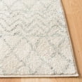 thumbnail image 3 of SAFAVIEH Tulum Glen Moroccan Geometric Runner, 2' x 17', Ivory/Grey, 3 of 7