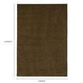 thumbnail image 3 of Mainstays Traditional Solid Brown Suede Shag Indoor Area Rug, 7' x 10', 3 of 6