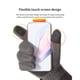 thumbnail image 5 of Guantes de ciclismo de invierno (2 unidades), guantes de esquí con pantalla táctil, forro polar térmico cortavientos para correr y practicar montañismo en climas fríos (gris)., 5 of 7