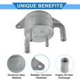 thumbnail image 4 of Enfriador de aceite de motor compatible para Mazda 5 2012-2015 tono plateado de aleación de aluminio, 4 of 6