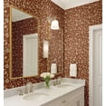 thumbnail image 3 of S4Sassy Self Adhesive Wallpaper, Floral Wallpaper, Brown Removable Diy Vinyl Wall Covering, Textured Peel And Stick Contact Paper For Entryway Accent Wall, Easy Home Decor Solution (25"X120"), 3 of 9