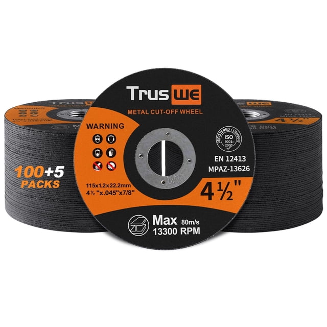 Cut Off Wheels Truswe, paquete de 105 pulgadas, para amoladora angular