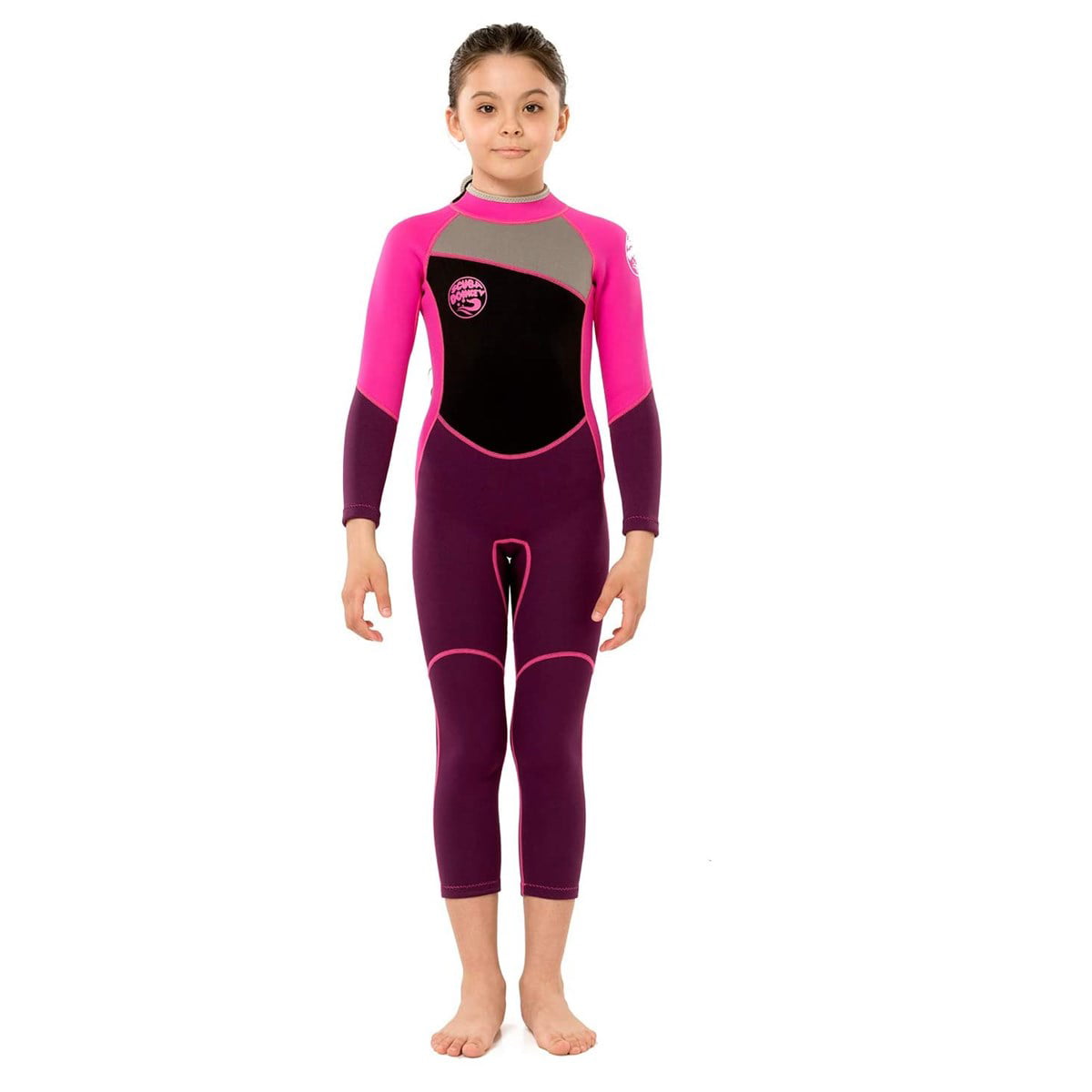 2.5mm Neoprene Full Length Wetsuit Kids Boys Girls Swim Scuba Kayak Diving Suit 