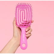 FHI Heat® UNbrush Flex Detangling Brush, Pain-Free Brushing on All Wet or Dry Hair Types, Pink, 8