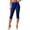 Blue, variant on Yoga Pants Women Elegant Solid Color Pants with Fabric Tied Waist Casual Exercise Tight Fitted Knee Length Pants