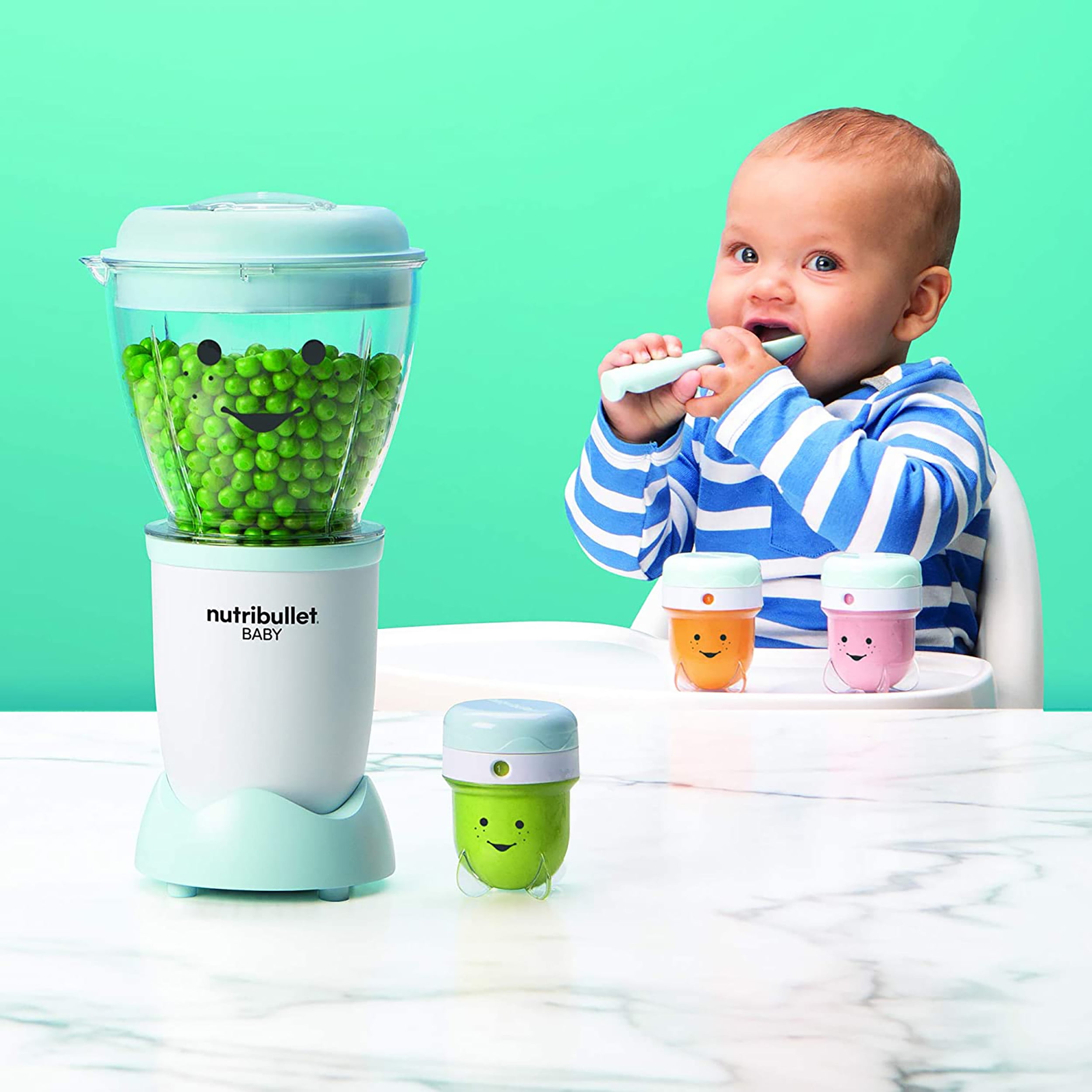 NutriBullet Baby Food Blender, 32-oz, Blue, NBY-50100