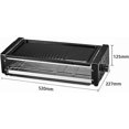 thumbnail image 5 of Parrilla de doble piso de 1500 W con bandeja para hornear, control de temperatura, parrilla eléctrica sin humo, ideal para fiestas y entretenimiento en casa., 5 of 5