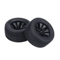 thumbnail image 4 of 2 unids/set neumáticos de goma y cubos de plástico rueda para 1:12 RC coche de carreras camión, 4 of 14