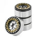thumbnail image 1 of Cubo de rueda de Metal Bewildely 4 Uds Accesorios de encaje de llanta Plata + Oro, 1 of 6