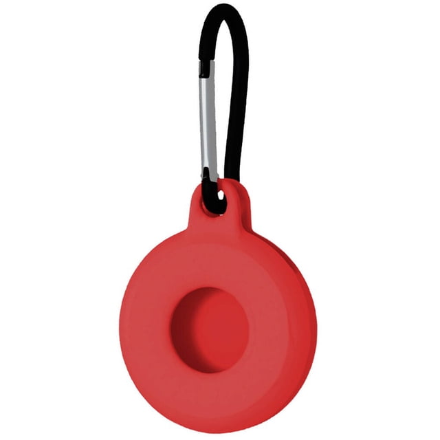 Tracker Case Silicone Anti-lost Cover Keychain Locator Protector Replacement for iOS AirTag White