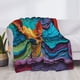 thumbnail image 3 of Balery Colorful Textured Chihuahua Manta de Franela con Dibujo, Lujo Ultra Suave y Cálido, Antipelusa y Resistente a las Arrugas para Cama, Sofá, Camping -40"x30", 3 of 6