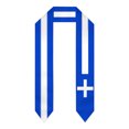 thumbnail image 7 of GREECE Flag Thick Graduation Sash Stole Scarf Double Sided Honor Stole For Graduation Students Class Of 2024, 7 of 7