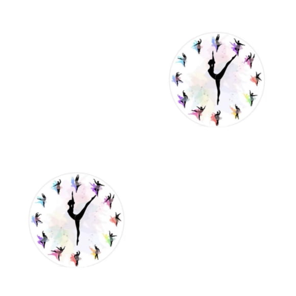 Yuarrent Reloj de pared con teclado musical , decoración silenciosa y duradera, estilo único, reloj de pared, Ballet 4 ballet 4 2Conjunto