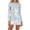 Silver, variant on Womens Tight Dress Clubwear Metallic Shiny Bodycon Crew Neck Long Sleeve Rave Dresses Color Gold Size M