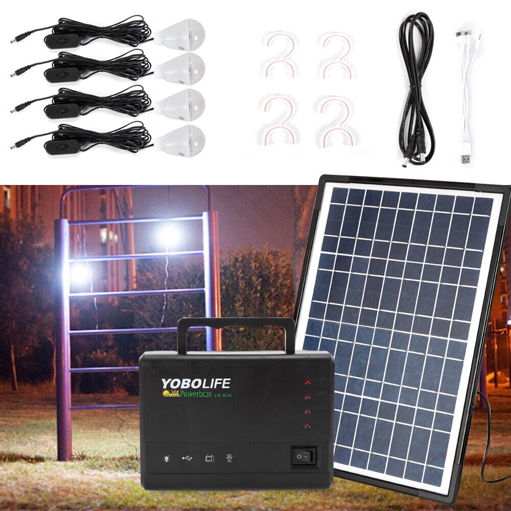 Solar Panel Kit 110-220V Emergency Power Supply Generator, Reusable