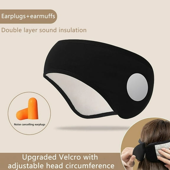 Warm Outdoor Ear Wrap Soundproof Sleep Earmuff Headband Sleeping Noise Cancelling Ear Wrap Ear Winter Women Sleep For Men Women Antinoise Antinoise That Amplify Comfortable Winte Warm Head Gear Men