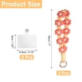 thumbnail image 2 of Uxcell 2 Pcs Correa para Teléfono con Pestañas de Sujeción, Pulsera de Lanyard para Teléfono Celular Hecha a Mano para Mujeres y Niñas, Rojo Claro, 2 of 7