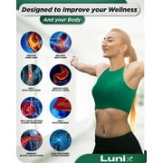 Lunix LX5 4Pcs Orthopedic Bed Wedge Pillow Set – Memory Foam Wedge Pillow for Sleeping, Leg, Knee, Back Pain Relief, Post Surgery, Acid Reflux Support