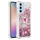 thumbnail image 2 of Funda para Samsung Galaxy A25 5G con Brillo Líquido Flotante, Purpurina, Parachoques y Anillo Giratorio Soporte, 2 of 5