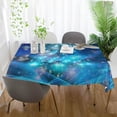 thumbnail image 5 of SKYSONIC 54"X54" Square Tablecloth with Christmas Dove Lights Fir Tree Prints, Anti-Wrinkle and Smooth Table Cloth for Kitchen/Home Wedding Decoration, 5 of 7