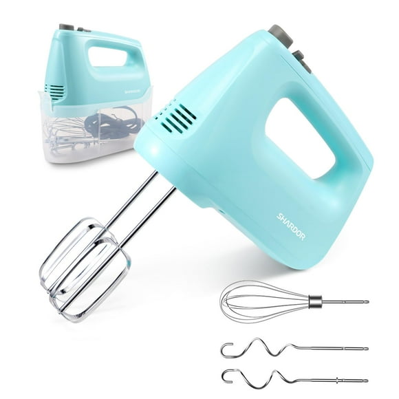 Batidora de alimentos SHARDOR, batidora de mano, 6 velocidades, Turbo, 250 W, color azul