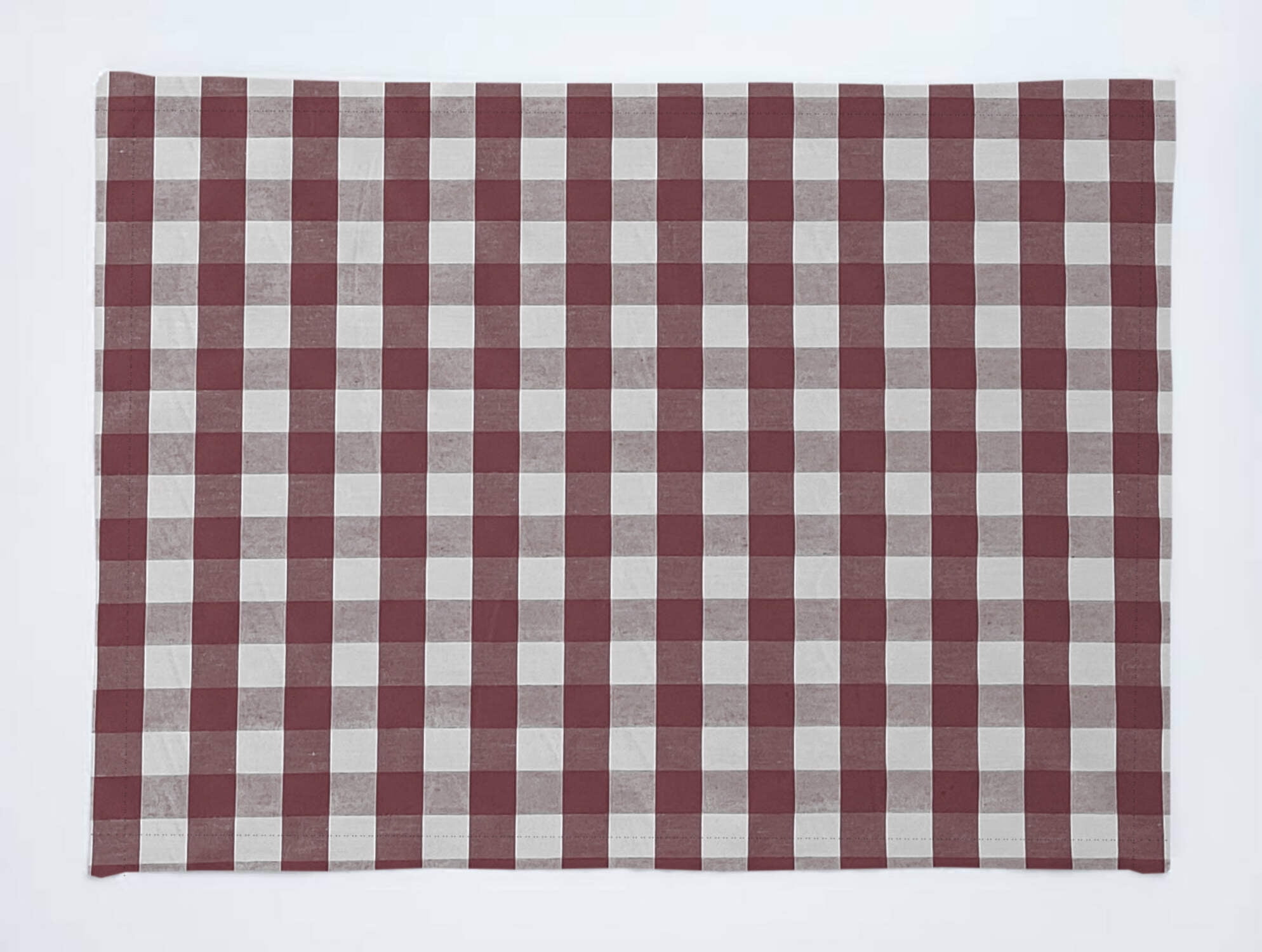Gingham Checkered Cotton Dinner Table Placemats Holiday Home Decoration 13" x 19" (Pack of 4)