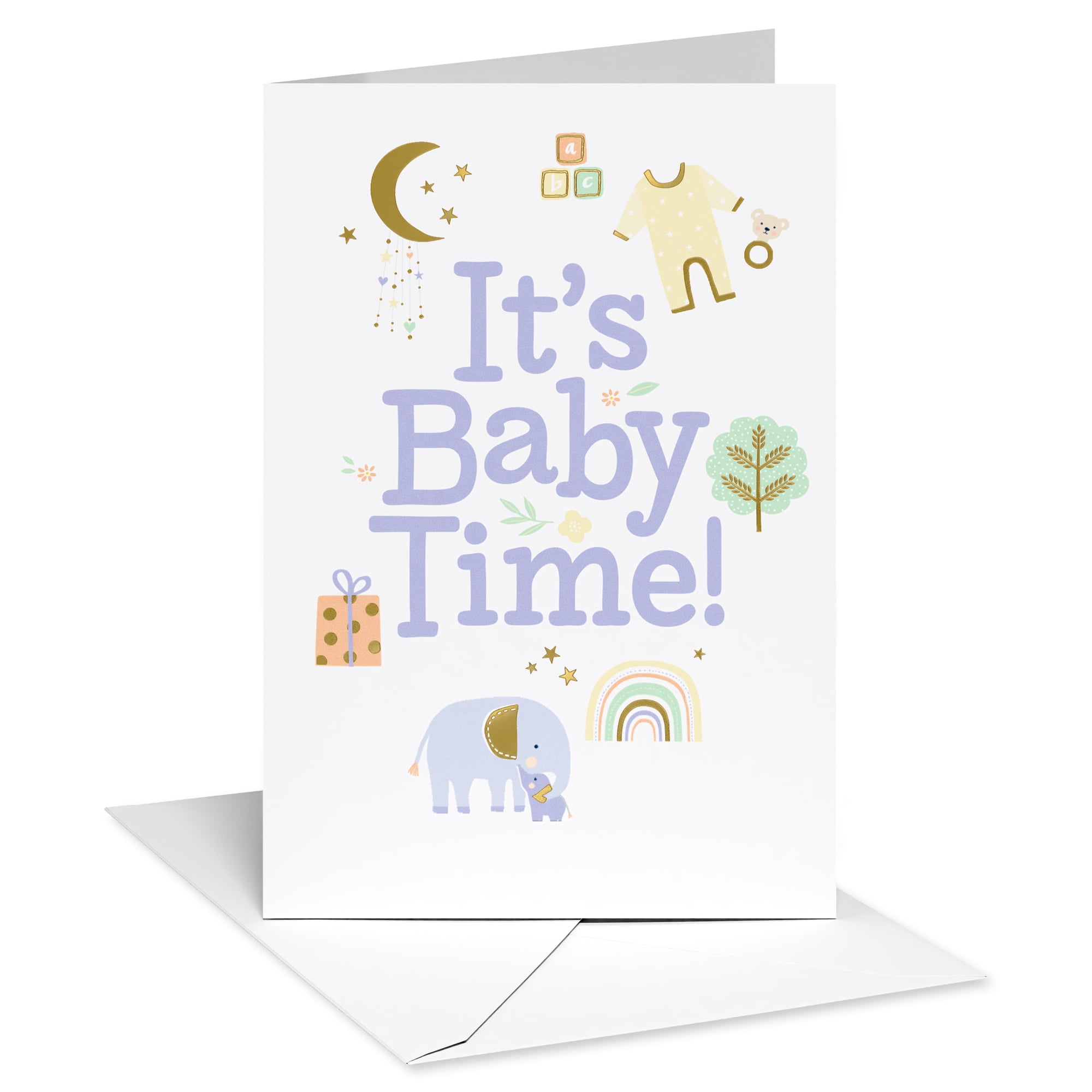 American Greetings Baby Shower Card for New Parents (It's Baby Time!)
