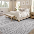 thumbnail image 5 of Buganda Area Rugs for Living Room, Non-Slip Bedroom Bedside Carpet, Modern Indoor Washable Area Rug, 5'x8', Light Grey, 5 of 5