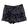 thumbnail image 5 of Glisme Shorts for Women Sequin Embroidery Elastic Waist with Pockets Summer Soft Women Shorts Size L, 5 of 5