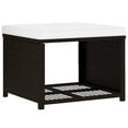 thumbnail image 5 of vidaXL 4 Piece Garden Lounge Set Poly Rattan Brown, 5 of 5