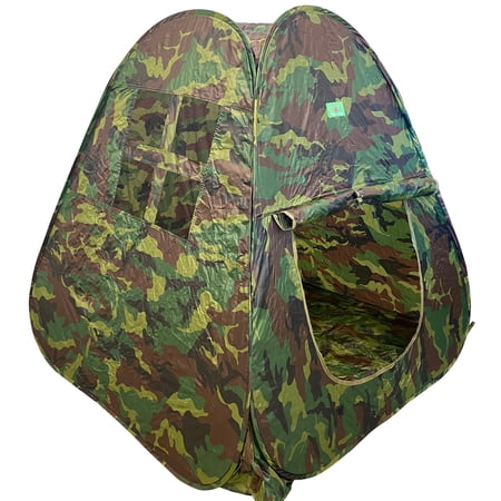 Vokodo Kids Pop Up Tent Folding Camouflage Indoor Outdoor Great Camping Hunting Pretend