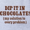 thumbnail image 2 of CafePress - Dip It In Chocolate_Tr - Cute Infant Baby Football Bodysuit, 2 of 3